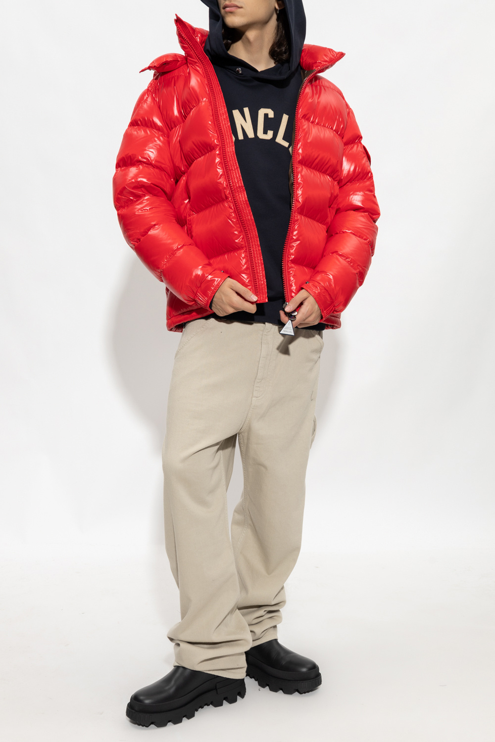 Red mens hot sale moncler jacket